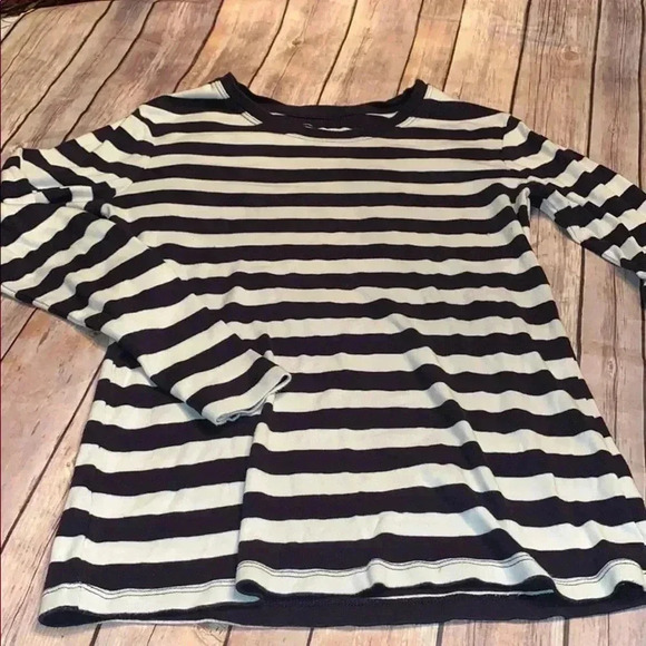 Gap women’s medium long sleeve tee navy white - Picture 1 of 1